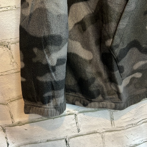 Lazer Lazer Mens Polar Fleece Pullover Hoodie Camo Gray - Picture 5 of 7